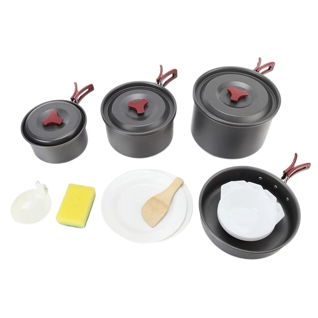 Camping Cookware Set Cooking Utensils Travel Tableware Outdoors Spoon Dishes Portable Aluminum Folded Backpacking
Camping Cookware Set Cooking Utensils Travel Tableware Outdoors Spoon Dishes Portable Aluminum Folded Backpacking