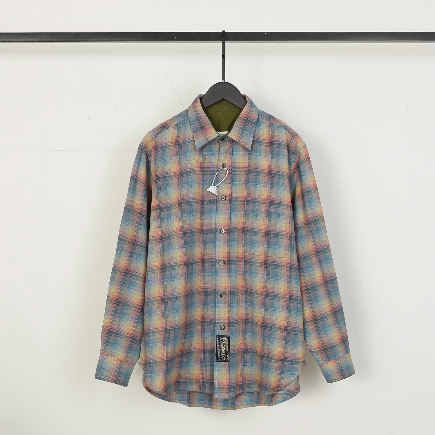 

Рубашка Maison Margiela MM6 унисекс, рубашка в клетку с длинным рукавом, Осень-зима