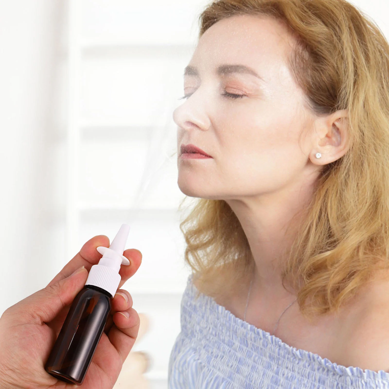Bottle Nasal Spray Empty Nose Sprayer Bottles Mist Pump Refillable Amber Sprayers Storage Perfume Container Fine Dispenser
Bottle Nasal Spray Empty Nose Sprayer Bottles Mist Pump Refillable Amber Sprayers Storage Perfume Container Fine Dispenser