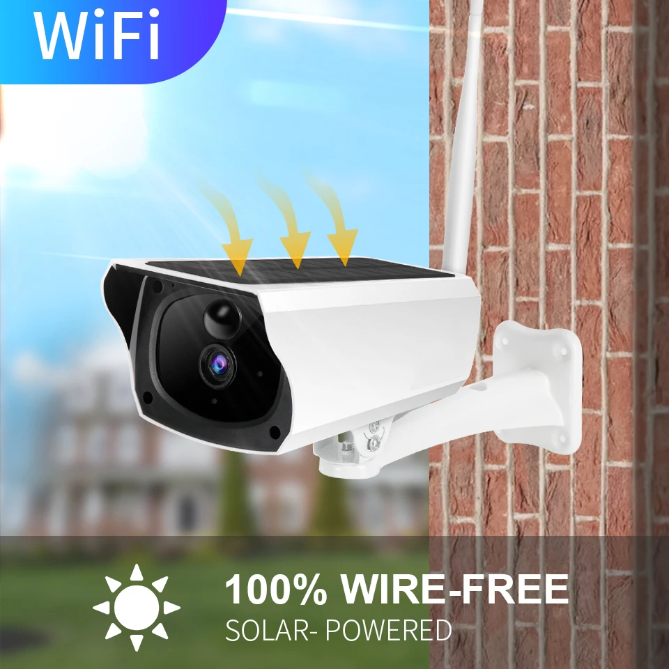 Solar Camera 1080P HD WiFi IP Camera Outdoor Waterproof IP67 Wireless Surveillance Security Camera CCTV PIR Battery Powered
Solar Camera 1080P HD WiFi IP Camera Outdoor Waterproof IP67 Wireless Surveillance Security Camera CCTV PIR Battery Powered