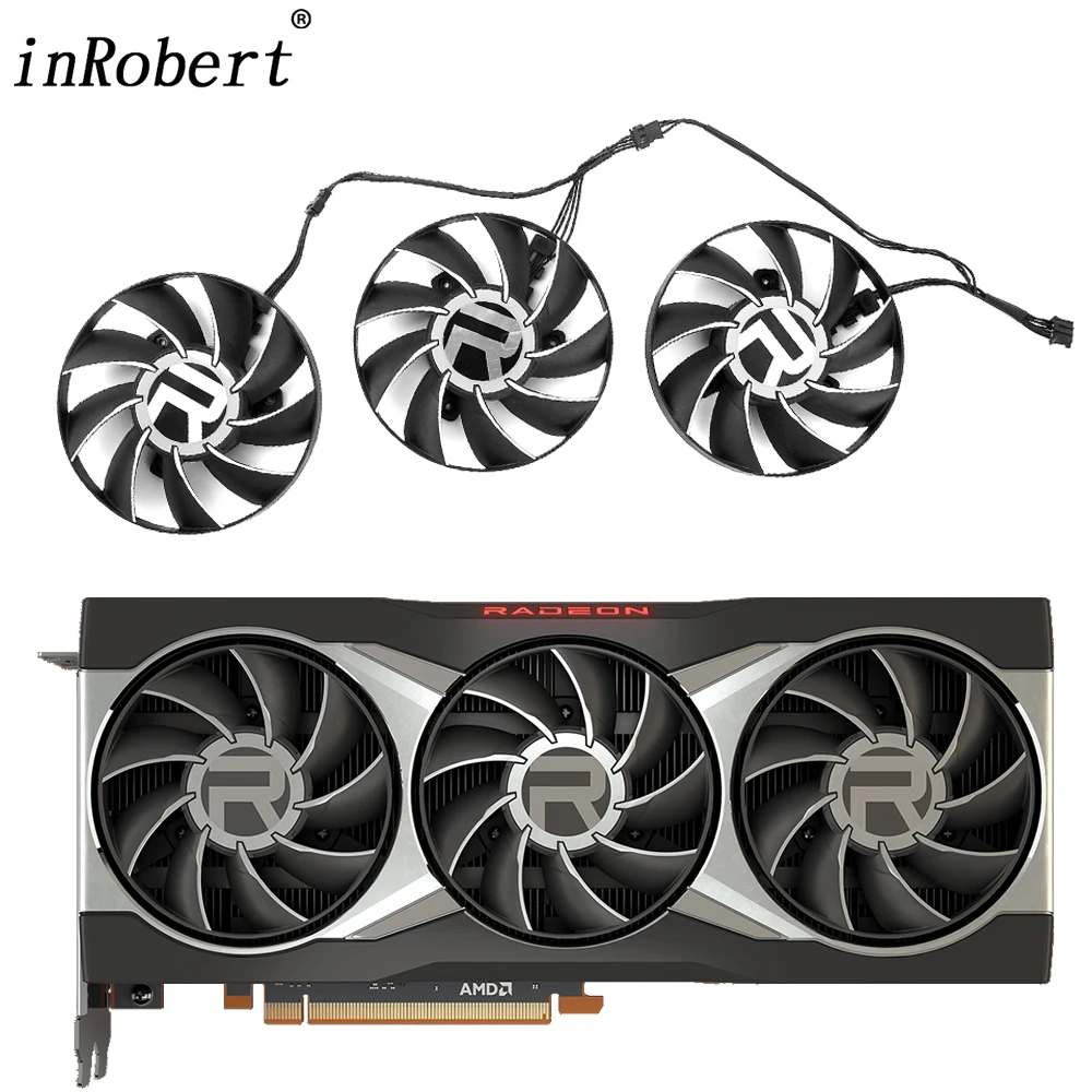 80MM AUB0812VD-00 Video Card Fan Replacemen For AMD Radeon RX6800 RX6800XT RX6900XT 16G Graphics Video Cards Cooling Fans
80MM AUB0812VD-00 Video Card Fan Replacemen For AMD Radeon RX6800 RX6800XT RX6900XT 16G Graphics Video Cards Cooling Fans