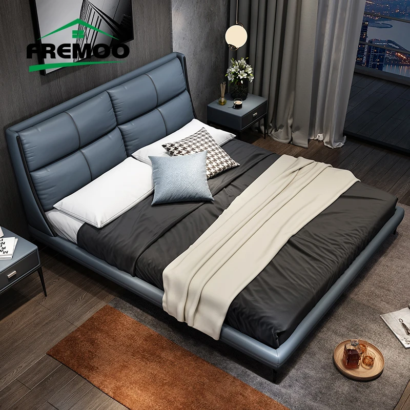 Light luxury Nordic style Master Bedroom Leather Bed 1.8m Fashion Wedding Soft Bed High Quality Bedroom Furniture
Light luxury Nordic style Master Bedroom Leather Bed 1.8m Fashion Wedding Soft Bed High Quality Bedroom Furniture