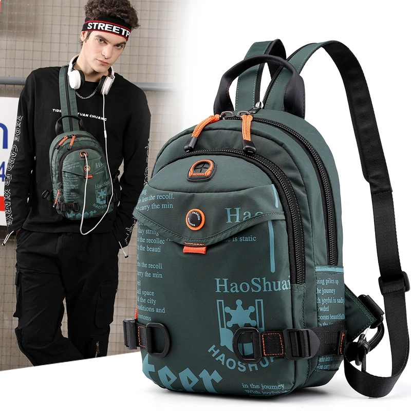Earphone For Sling Nylon Bag Hole Backpack Climb Bags Men New High Mini Chest Small Backpacks Quality Crossbody Shoulder Travel
Earphone For Sling Nylon Bag Hole Backpack Climb Bags Men New High Mini Chest Small Backpacks Quality Crossbody Shoulder Travel