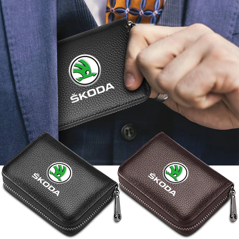 Car Leather Zipper Wallet Driver License Business Card Organizer Pouch For Skoda Octavia Fabia Kamiq Kapoq Kodiaq Rapid Superb
Car Leather Zipper Wallet Driver License Business Card Organizer Pouch For Skoda Octavia Fabia Kamiq Kapoq Kodiaq Rapid Superb