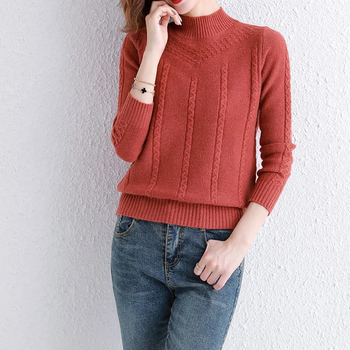 Новинка Осень-зима плотный свитер с высоким воротником Женская свободная короткая корейская мода женская рубашка
Новинка Осень-зима плотный свитер с высоким воротником Женская свободная короткая корейская мода женская рубашка