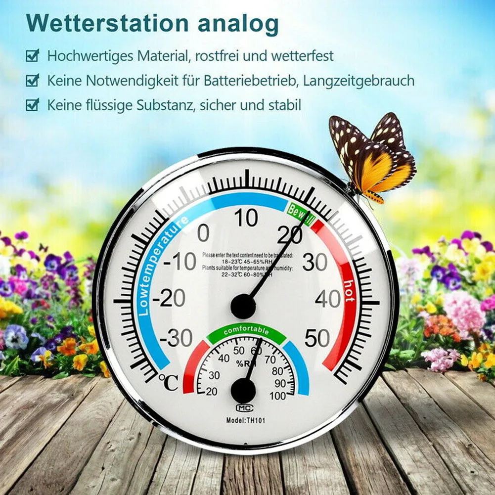 1pc Analogue Room Thermo-hygrometer For Office Restaurant Garden Classroom Detect Indoor Climate English Household Thermometer
1pc Analogue Room Thermo-hygrometer For Office Restaurant Garden Classroom Detect Indoor Climate English Household Thermometer