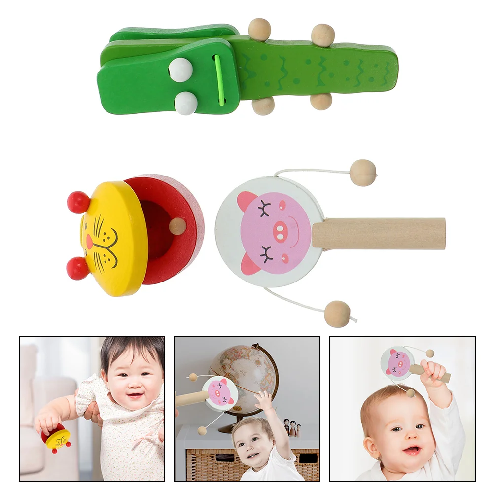 3Pcs Instruments Toy Castanets Toy Wooden Toy Early Educational Toy for Kids Home
3Pcs Instruments Toy Castanets Toy Wooden Toy Early Educational Toy for Kids Home