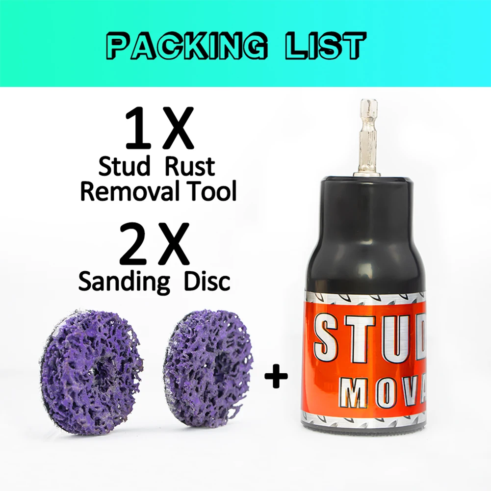 New Stud Rust Removal Tool Fits 1/2" Impact Wrenches and Electric Drill Handy Rust Removal Aid Metal Parts Hardware Maintenan
New Stud Rust Removal Tool Fits 1/2" Impact Wrenches and Electric Drill Handy Rust Removal Aid Metal Parts Hardware Maintenan