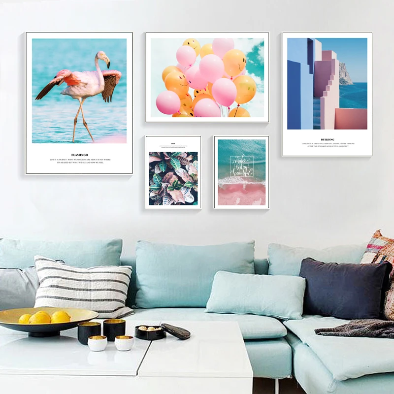 Pink Balloon Sea Animals Leaves Waves Color System Art Prints Poster Star Smiley Wall Picture Canvas Painting Home Decor
Pink Balloon Sea Animals Leaves Waves Color System Art Prints Poster Star Smiley Wall Picture Canvas Painting Home Decor