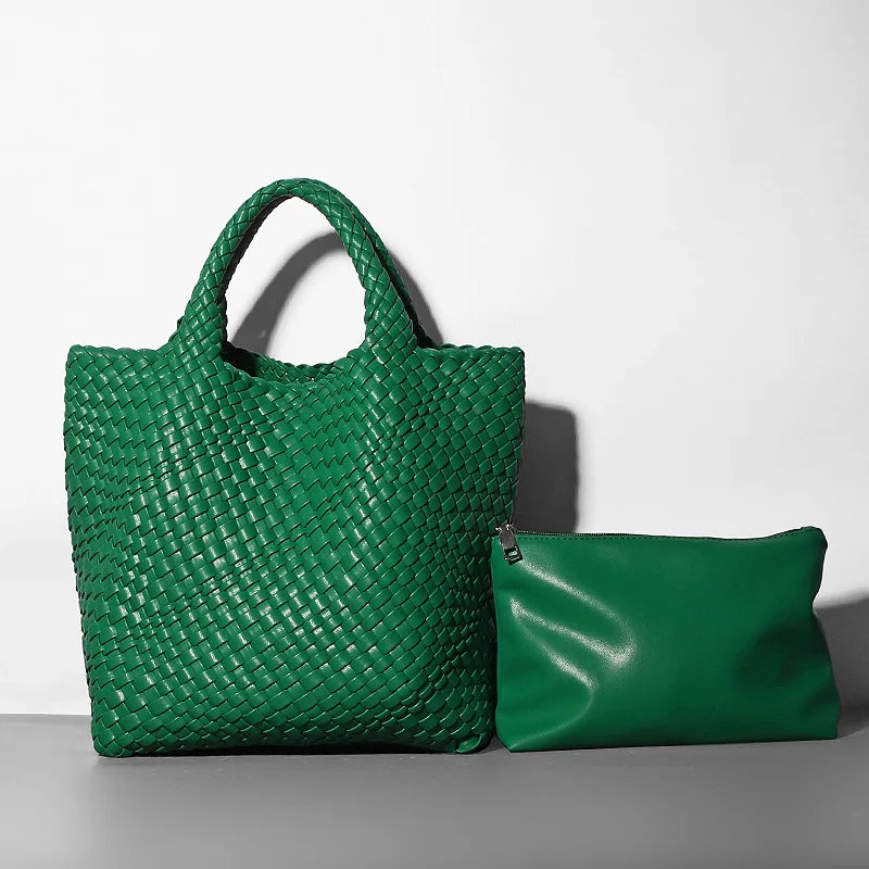 New Fashion Woven Handbags And Purses Female Microfiber Knitting Tote Bag Green Plaited Business Work Bags Summer Beach Bag 2023
New Fashion Woven Handbags And Purses Female Microfiber Knitting Tote Bag Green Plaited Business Work Bags Summer Beach Bag 2023