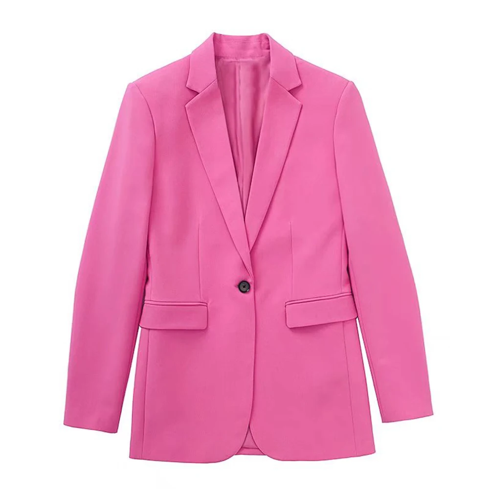 2022 New Women Fashion Jacket Single Buttonsolid colorBlazer Coat Vintage Long Sleeve Female Outerwear Chic Femme
2022 New Women Fashion Jacket Single Buttonsolid colorBlazer Coat Vintage Long Sleeve Female Outerwear Chic Femme