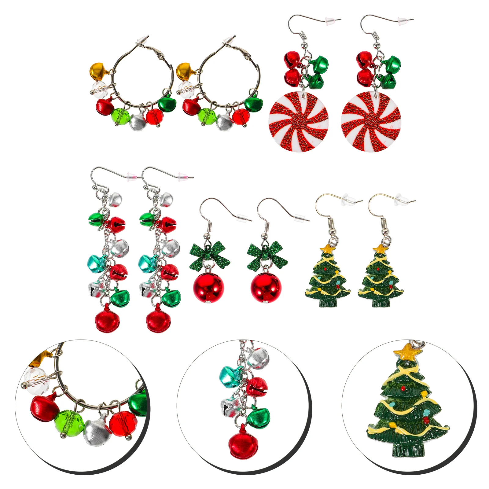 5 Pairs Ear Hook Cheistmas Ornaments Christmas Rings Stud Earrings Tree Dangle Alloy Funny Studs Miss
5 Pairs Ear Hook Cheistmas Ornaments Christmas Rings Stud Earrings Tree Dangle Alloy Funny Studs Miss