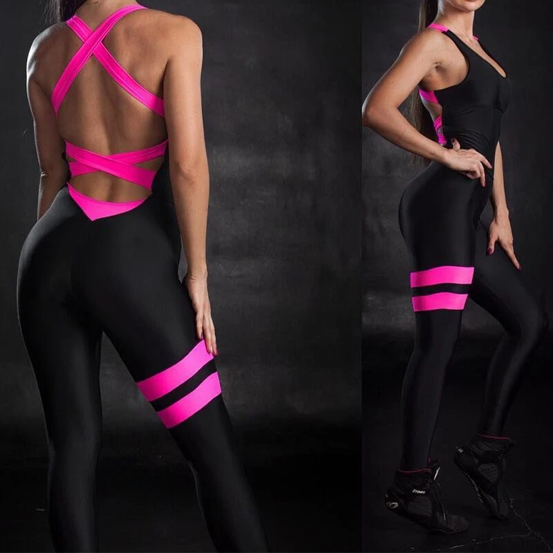 Yoga Gym Sportswear Women One Piece Backless Sexy Tracksuit For Female Workout Slim White Black Fitness Women Jumpsuit With Pad
Yoga Gym Sportswear Women One Piece Backless Sexy Tracksuit For Female Workout Slim White Black Fitness Women Jumpsuit With Pad
