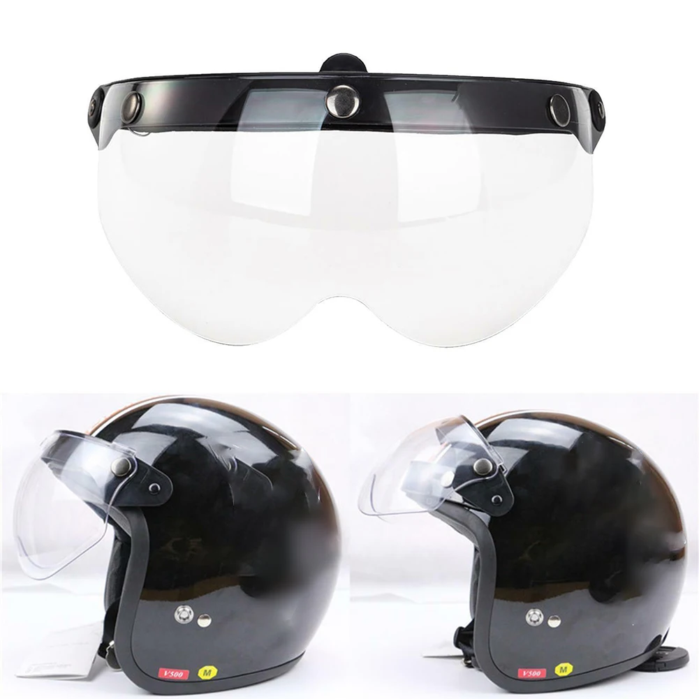1pc Flip Up 3-Snap Visor Universal Visor 22x12.5cm 3 Snap-Button Visor Anti-UV Flip Up Wind Shield For Open Face
1pc Flip Up 3-Snap Visor Universal Visor 22x12.5cm 3 Snap-Button Visor Anti-UV Flip Up Wind Shield For Open Face