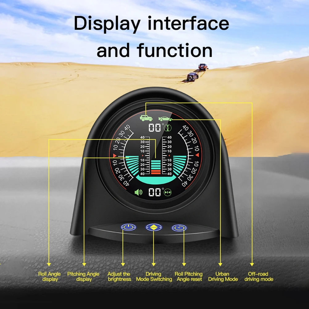 X94 HUD Car Digital Inclinometer Car Slope Meter Roll Angle Pitch Angle For Cars Off-road Vehicles LCD Screen Display Auto Alam
X94 HUD Car Digital Inclinometer Car Slope Meter Roll Angle Pitch Angle For Cars Off-road Vehicles LCD Screen Display Auto Alam