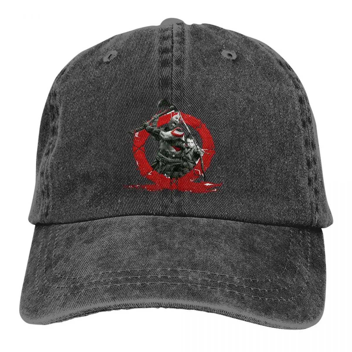 

Однотонные кепки для папы, женская шляпа Kratos и Atreus, бейсболка с солнцезащитным козырьком, кепка с козырьком s God of War
