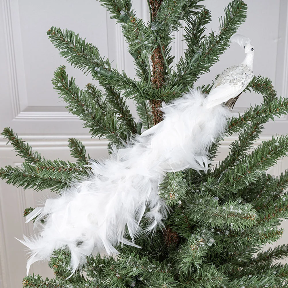 Peacock Feather Simulated Peacock Simulation Birds Feather White Artificial Peacock Ornament Christmas Tree Decoration New
Peacock Feather Simulated Peacock Simulation Birds Feather White Artificial Peacock Ornament Christmas Tree Decoration New