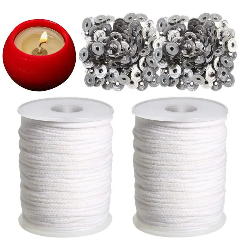 2 рулона, фитиль для свечей из натурального хлопка, фитиль для свечей с 200 шт., металлический фитиль, экологически чистые вкладки, фитили для соевого воска, фитили для рукоделия 
2 рулона, фитиль для свечей из натурального хлопка, фитиль для свечей с 200 шт., металлический фитиль, экологически чистые вкладки, фитили для соевого воска, фитили для рукоделия