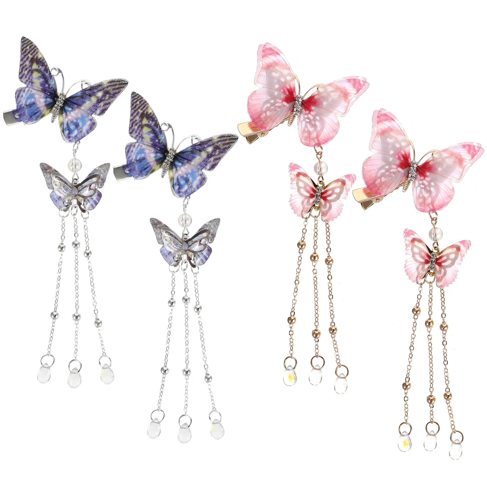 4 Pcs Butterfly Side Clip Tassel Hair Barrettes Rhinestone Accessories Clips Miss Toddler Girl
4 Pcs Butterfly Side Clip Tassel Hair Barrettes Rhinestone Accessories Clips Miss Toddler Girl