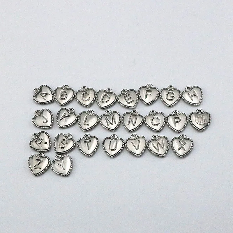 Vintage Stainless Steel Letter Pendants Allergy-Free Love Heart Initial Necklace Pendant Goth DIY Jewelry Making Accessories New
Vintage Stainless Steel Letter Pendants Allergy-Free Love Heart Initial Necklace Pendant Goth DIY Jewelry Making Accessories New