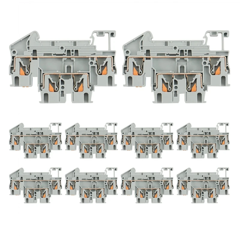 Suitable For DIN Rail Terminal Block PTTB-2.5 Electrical Connector Double-Layer Spring Wiring Connecting Wire
Suitable For DIN Rail Terminal Block PTTB-2.5 Electrical Connector Double-Layer Spring Wiring Connecting Wire