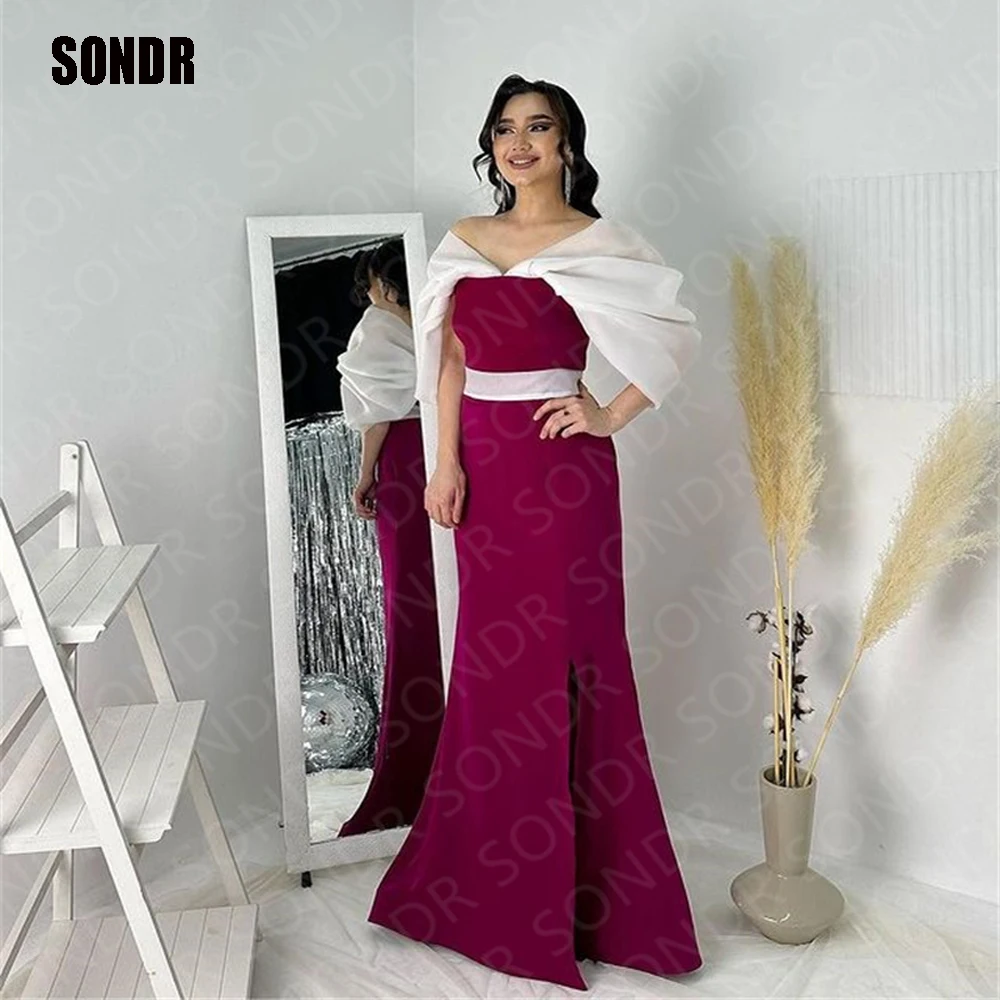 SONDR 2023 Fuschai Dubai Long Prom Evening Dresses Off Shoulder Side Slit Formal Night Party Dress Cocktail Gowns Saudi Arabia
SONDR 2023 Fuschai Dubai Long Prom Evening Dresses Off Shoulder Side Slit Formal Night Party Dress Cocktail Gowns Saudi Arabia