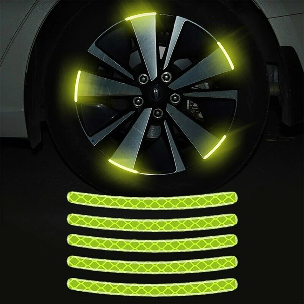 Stripe Tape Reflective Tapes 20PCS/set Car Wheel Green Stickers Luminous Waterproof Good Adhesiveness Cars Etc
Stripe Tape Reflective Tapes 20PCS/set Car Wheel Green Stickers Luminous Waterproof Good Adhesiveness Cars Etc