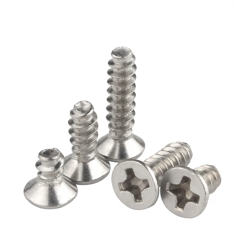 M2 M2.2 M2.6 M3 M4 304 Stainless Steel Phillips Countersunk Head Flat End Tail Self-tapping Wood Screw
M2 M2.2 M2.6 M3 M4 304 Stainless Steel Phillips Countersunk Head Flat End Tail Self-tapping Wood Screw