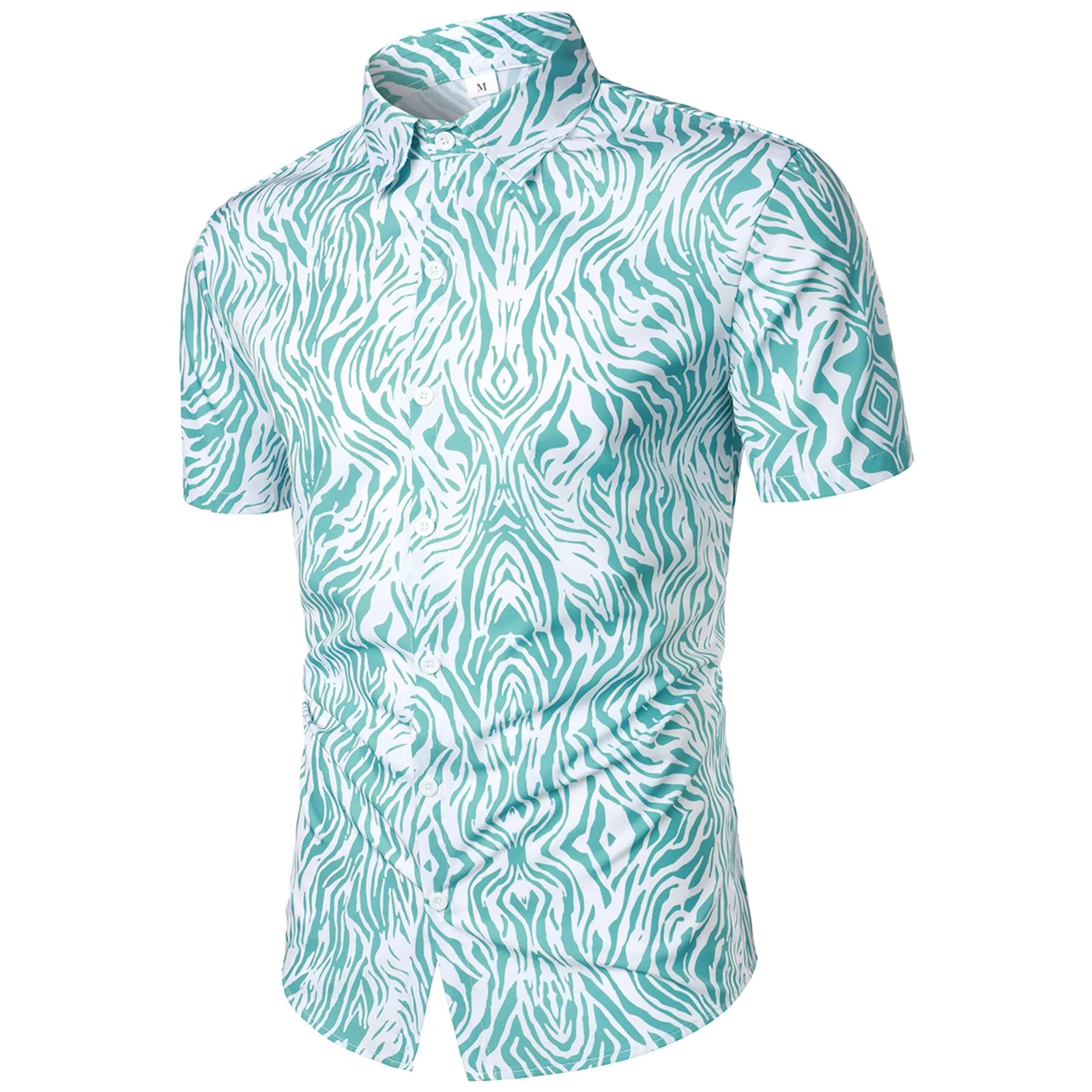 Мужская рубашка с воротником, коротким рукавом и пуговицами
Мужская рубашка с воротником, коротким рукавом и пуговицами