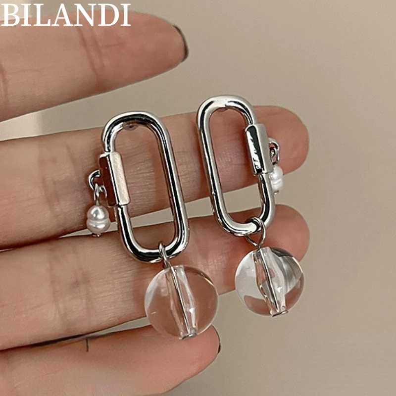 Bilandi S925 needle Modern Jewelry Transparent Beads Earrings 2022 New Trend Simply Drop Earrings For Girl Lady Gifts
Bilandi S925 needle Modern Jewelry Transparent Beads Earrings 2022 New Trend Simply Drop Earrings For Girl Lady Gifts