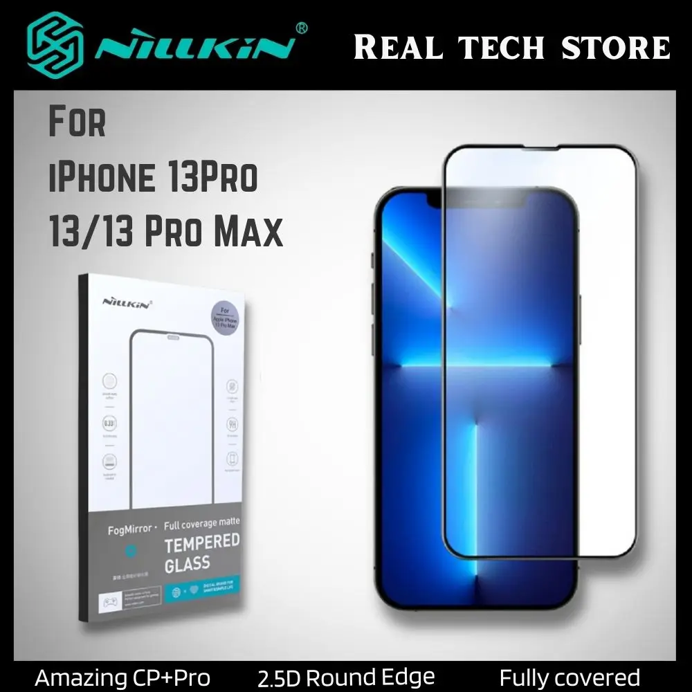Nillkin for IPhone 13 Pro 14 Max Screen Protector FogMirror Matte Tempered Glass Full Coverage Glass for IPhone 14 13 Pro
Nillkin for IPhone 13 Pro 14 Max Screen Protector FogMirror Matte Tempered Glass Full Coverage Glass for IPhone 14 13 Pro