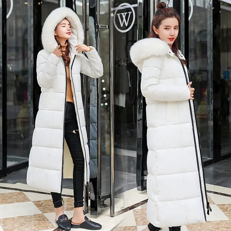 Woman Cotton Padded Jacket Winter Female Warm Coats Zipper Ladies Solid Hooded Collar Long Parkas Loose Bread Outerwear G342 
Woman Cotton Padded Jacket Winter Female Warm Coats Zipper Ladies Solid Hooded Collar Long Parkas Loose Bread Outerwear G342
