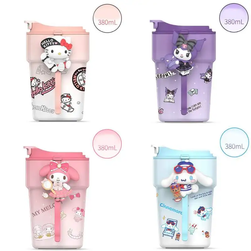 380ML Sanrio Thermos Cup Melody Kuromi Hello Kitty Cartoon Childlike Anime Portable Student Children's Stainless Steel Cup Gifts
380ML Sanrio Thermos Cup Melody Kuromi Hello Kitty Cartoon Childlike Anime Portable Student Children's Stainless Steel Cup Gifts