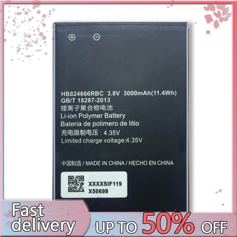 HB 824666 Аккумулятор RBC 3000 мАч для мобильного телефона Huawei E5577 E5577Bs-937