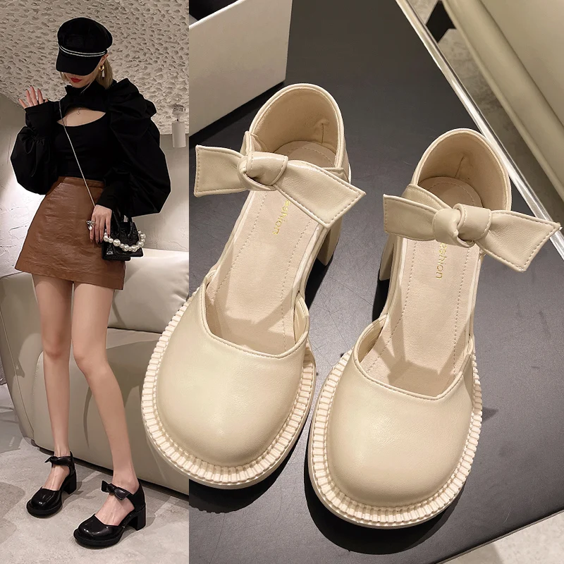 Spring Shoes 2022 Sandals Clear Heels Mary Jane Suit Female Beige New Summer Fashion Girls Block High Black Closed Comfort Bow P
Spring Shoes 2022 Sandals Clear Heels Mary Jane Suit Female Beige New Summer Fashion Girls Block High Black Closed Comfort Bow P