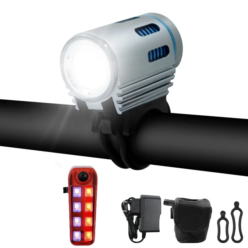 18650 Battery Bike Light 3000LM XM-L2 LED Bicycle Headlight Lantern Cycling Handlebar Flashlight with Night Riding Taillight
18650 Battery Bike Light 3000LM XM-L2 LED Bicycle Headlight Lantern Cycling Handlebar Flashlight with Night Riding Taillight