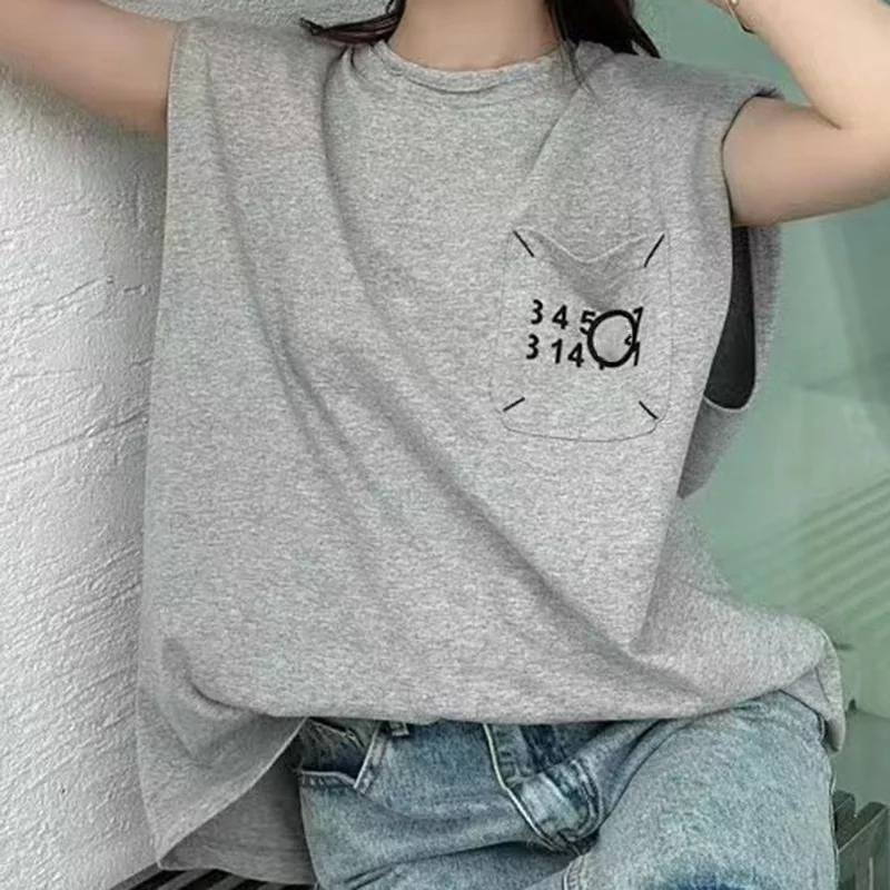 2023 Summer New Women Calendar Digital Right-angle Shoulder Cut Sleeves Round Neck Pure Cotton T-shirt 
2023 Summer New Women Calendar Digital Right-angle Shoulder Cut Sleeves Round Neck Pure Cotton T-shirt