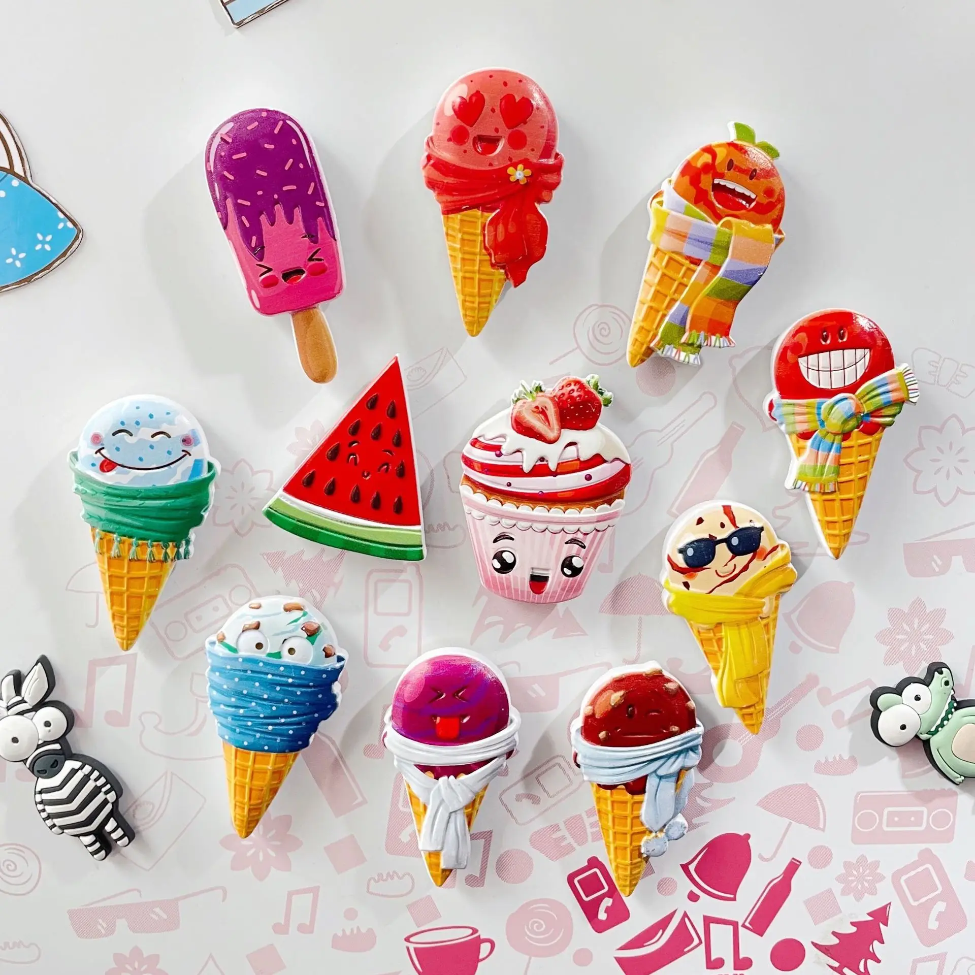 Creative Magnetic Fridge Stickers Artificial Foods Decor Kawaii Icecream Magnetic Stickers for Refrigerator Cute Home Decoration
Creative Magnetic Fridge Stickers Artificial Foods Decor Kawaii Icecream Magnetic Stickers for Refrigerator Cute Home Decoration