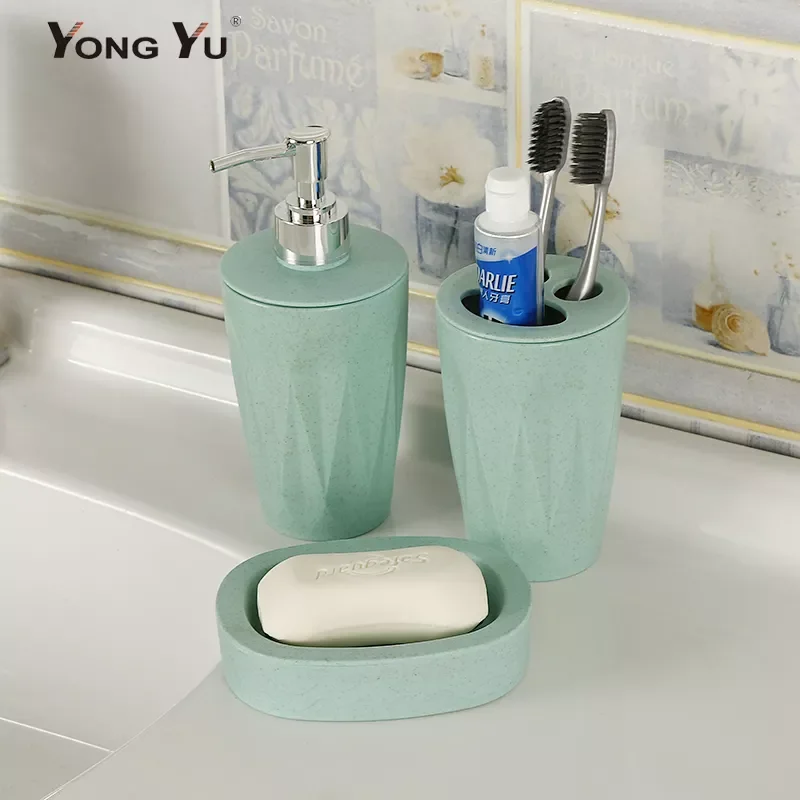 3Pcs/Set Bathroom Accessories Sets Wheat Straw Soap Dispenser Toothbrush Holder Washroom Suit
3Pcs/Set Bathroom Accessories Sets Wheat Straw Soap Dispenser Toothbrush Holder Washroom Suit
