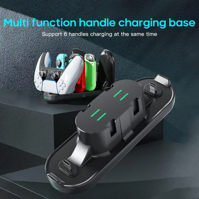 

Portable Game Controller Chargers Fast Charging Charging Cradle Dock With Light Indicator Reliable Stable Plug And Charge