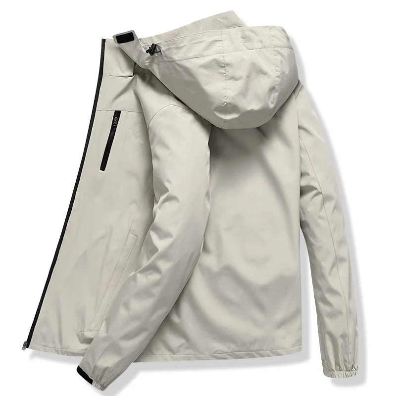 Jacket Men Waterproof Hooded Breathable Casual Jacket Spring Autumn Outwear Windbreaker Tourism Mountain Raincoat 7XL Clothing
Jacket Men Waterproof Hooded Breathable Casual Jacket Spring Autumn Outwear Windbreaker Tourism Mountain Raincoat 7XL Clothing