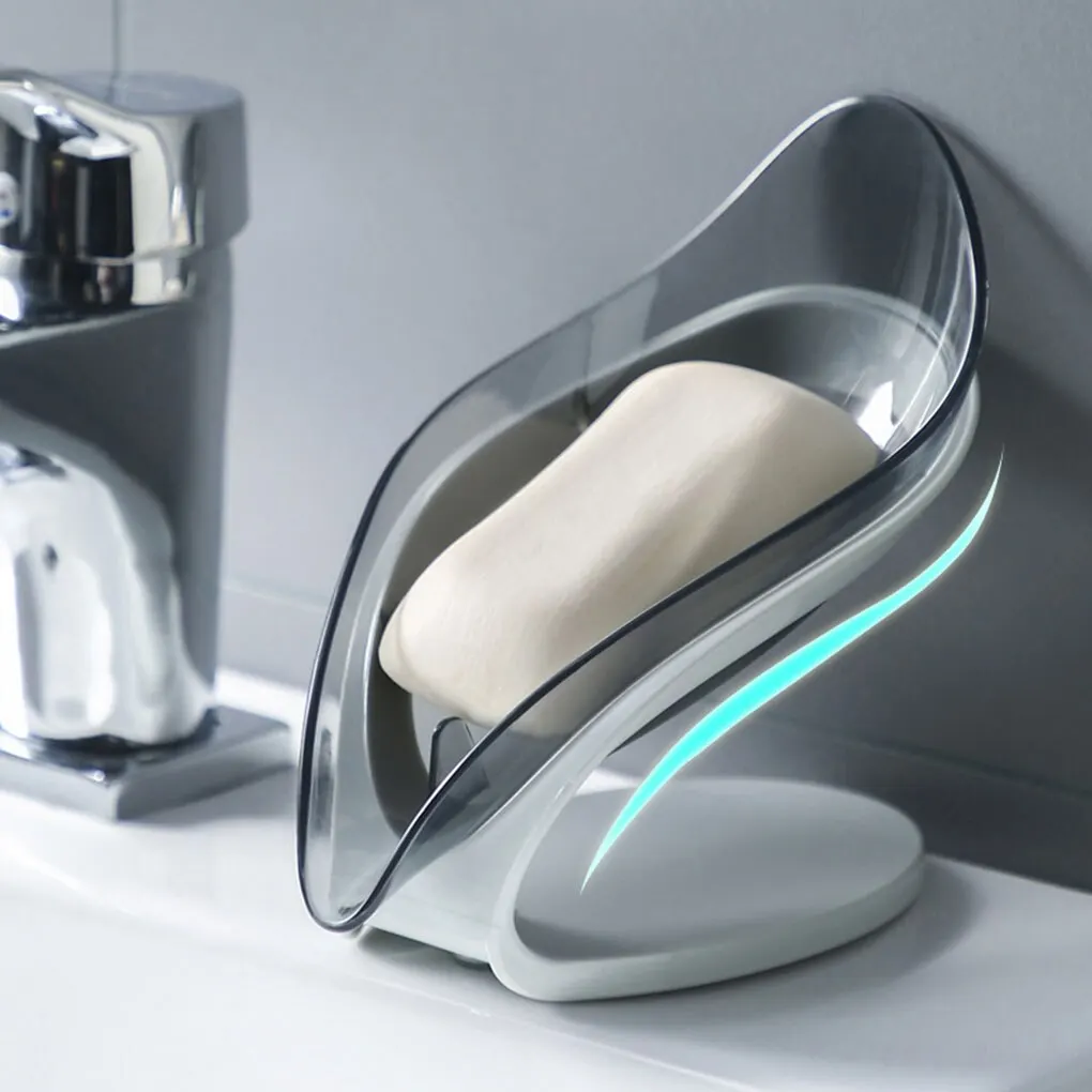 Bathroom Soap Holder Leaf Shape Soap Box Kitchen Dish Storage Box Non-slip Drain Soap Storage Case Container Bathroom accessorie
Bathroom Soap Holder Leaf Shape Soap Box Kitchen Dish Storage Box Non-slip Drain Soap Storage Case Container Bathroom accessorie