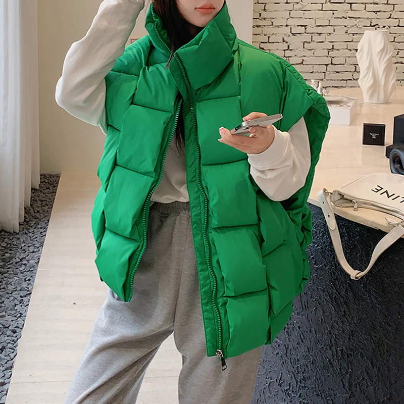 Autumn Winter Sleeveless Jackets Women 2022 New Korean Hand-Woven Simple Cotton Padded Coats Female Waistcoat Warm Vest
Autumn Winter Sleeveless Jackets Women 2022 New Korean Hand-Woven Simple Cotton Padded Coats Female Waistcoat Warm Vest