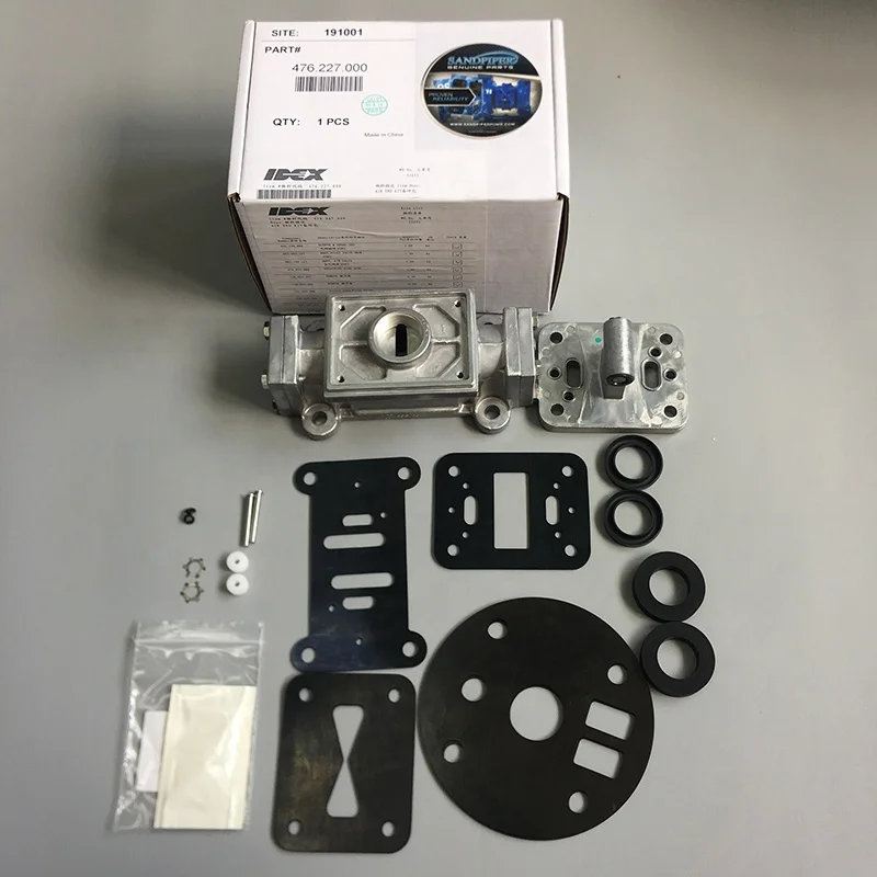 SANDPIPER air end kit original Parts include air valve assembly, pilot valve, gasket, O-ring, U-cup seal,etc
SANDPIPER air end kit original Parts include air valve assembly, pilot valve, gasket, O-ring, U-cup seal,etc