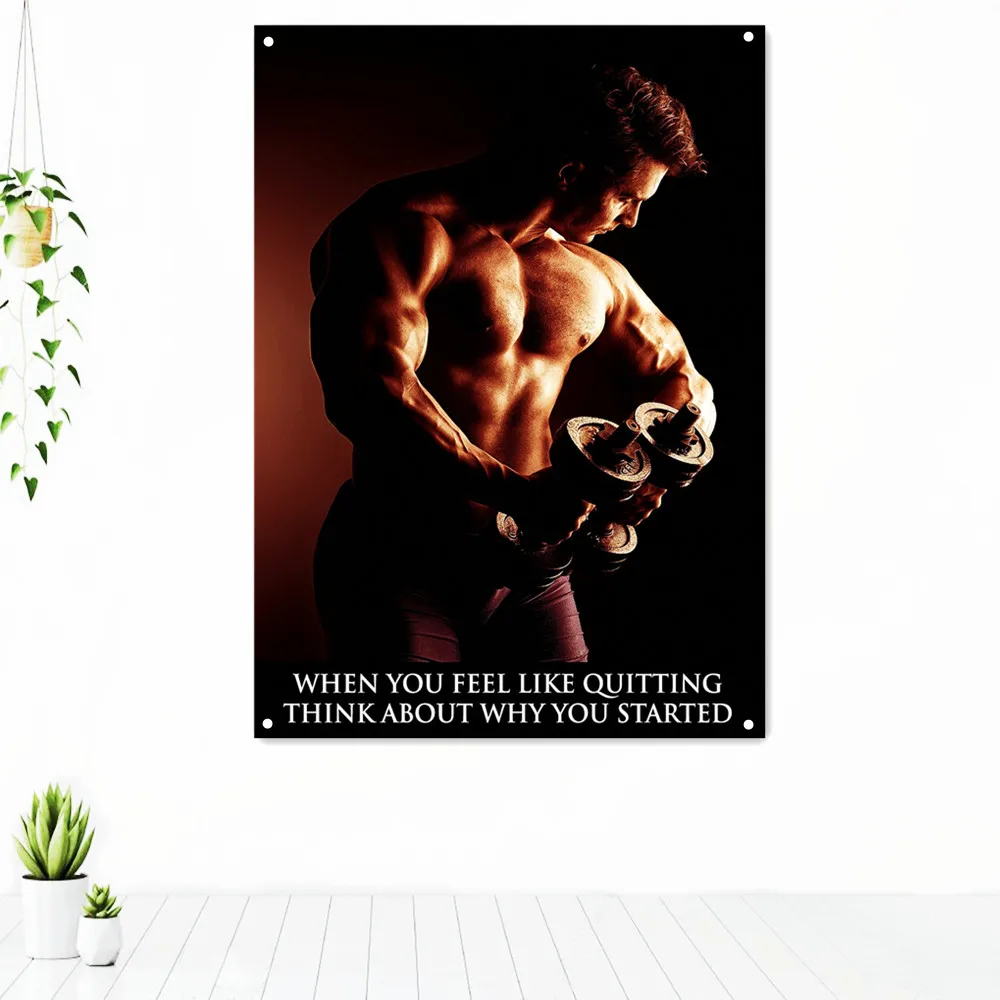 WHEN YOU FEEL LIKE QUITTING THINK ABOUT WHY YOU STARTED Exercise Poster Tapestry Success Motivational Banner Flag Gym Decor
WHEN YOU FEEL LIKE QUITTING THINK ABOUT WHY YOU STARTED Exercise Poster Tapestry Success Motivational Banner Flag Gym Decor