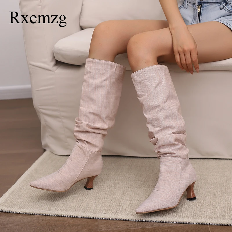 Rxemzg 2024 Autumn Winter Fashion Ladies Party Shoes Woman Modern Boots Snakeskin Print Pleated Knee-High Pointed Toe Long Boots
Rxemzg 2024 Autumn Winter Fashion Ladies Party Shoes Woman Modern Boots Snakeskin Print Pleated Knee-High Pointed Toe Long Boots