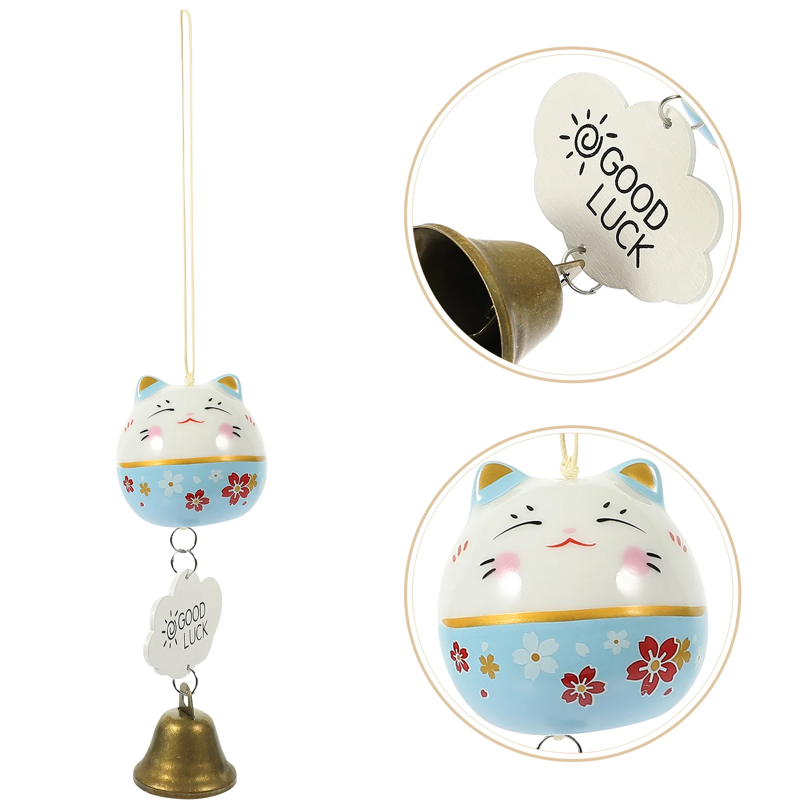 Wind Chime Cat Japanese Hanging Lucky Bell Decorations Birthday Kids Bells Chimes Ceramic Shui Feng Ornament Car Decor Charms
Wind Chime Cat Japanese Hanging Lucky Bell Decorations Birthday Kids Bells Chimes Ceramic Shui Feng Ornament Car Decor Charms