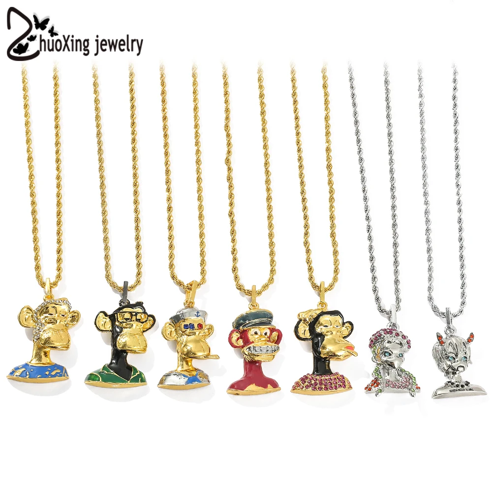 Hip Hop Punk Metaverse Series NFT Avatar Pendant Necklace For Men Women Pixel Senior Accessories Jewelry
Hip Hop Punk Metaverse Series NFT Avatar Pendant Necklace For Men Women Pixel Senior Accessories Jewelry