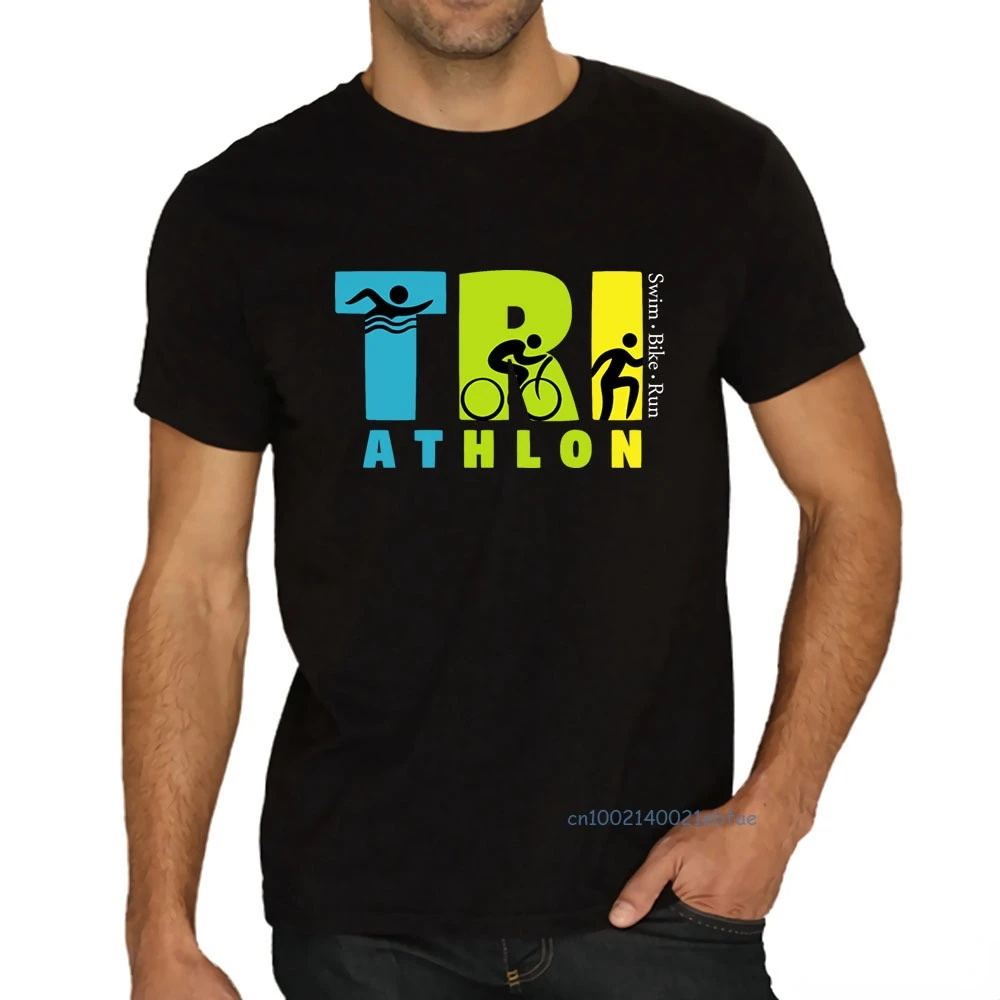 Triathlon Swim Bike Run T Shirt Short Sleeve Tops Men's Fashion New Casual Print T-shirt Cotton Tees Male Graphic T Shirts
Triathlon Swim Bike Run T Shirt Short Sleeve Tops Men's Fashion New Casual Print T-shirt Cotton Tees Male Graphic T Shirts