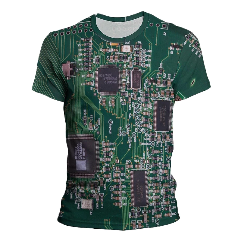 New Summer Clothes 3D Print Motherboard CPU Processor Line Circuit Board Cool T-shirt Men Women Children Casual Harajuku T shirt
New Summer Clothes 3D Print Motherboard CPU Processor Line Circuit Board Cool T-shirt Men Women Children Casual Harajuku T shirt